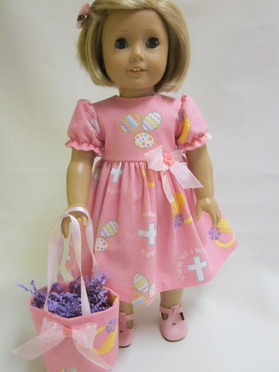 18 inch American Girl Doll Clothes Easter Spring dress and