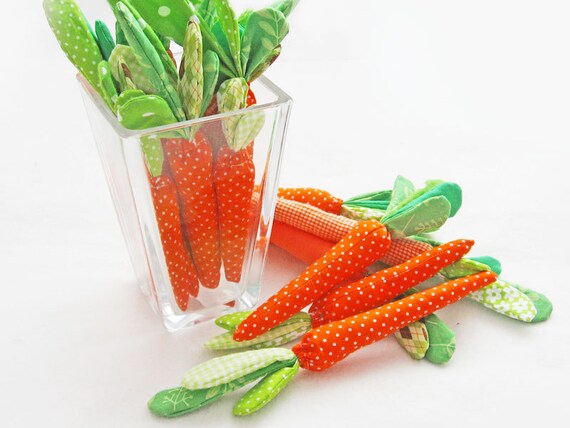 Cute fabric carrots