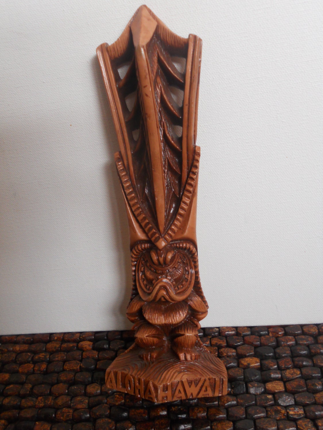 Vintage Good luck Charm /Tiki God Lono / Polynesian/ Tribal