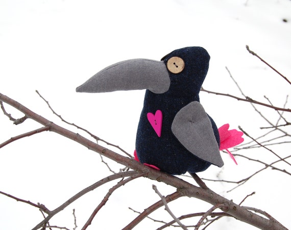 crow plush toy