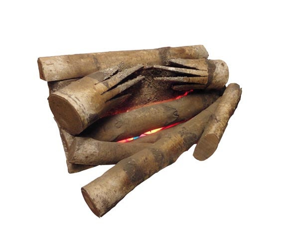 Items similar to Vintage Electric Fireplace Logs - Glowing ...