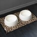 LAST ONE - Brown, Black & Tan Leopard Print Waterproof Pet Placemat