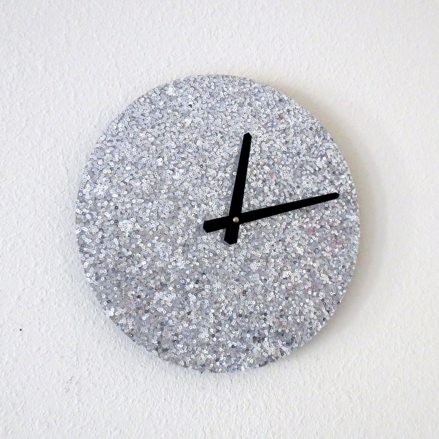 Unique Wall Clock Home Decor Home and Living Silver