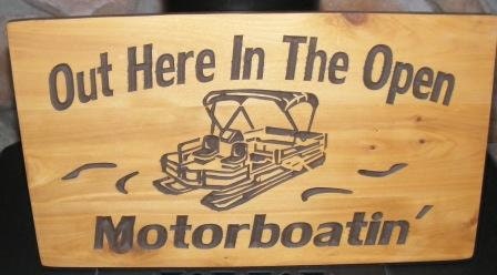out here in the open motorboating meaning