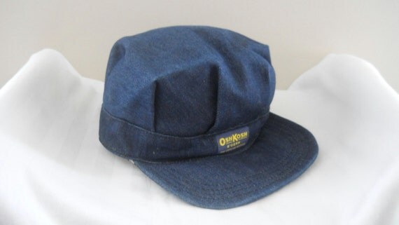 Mens Hat Denim Hat Osh Kosh Hat Oshkosh Hat by SecondhandObsession