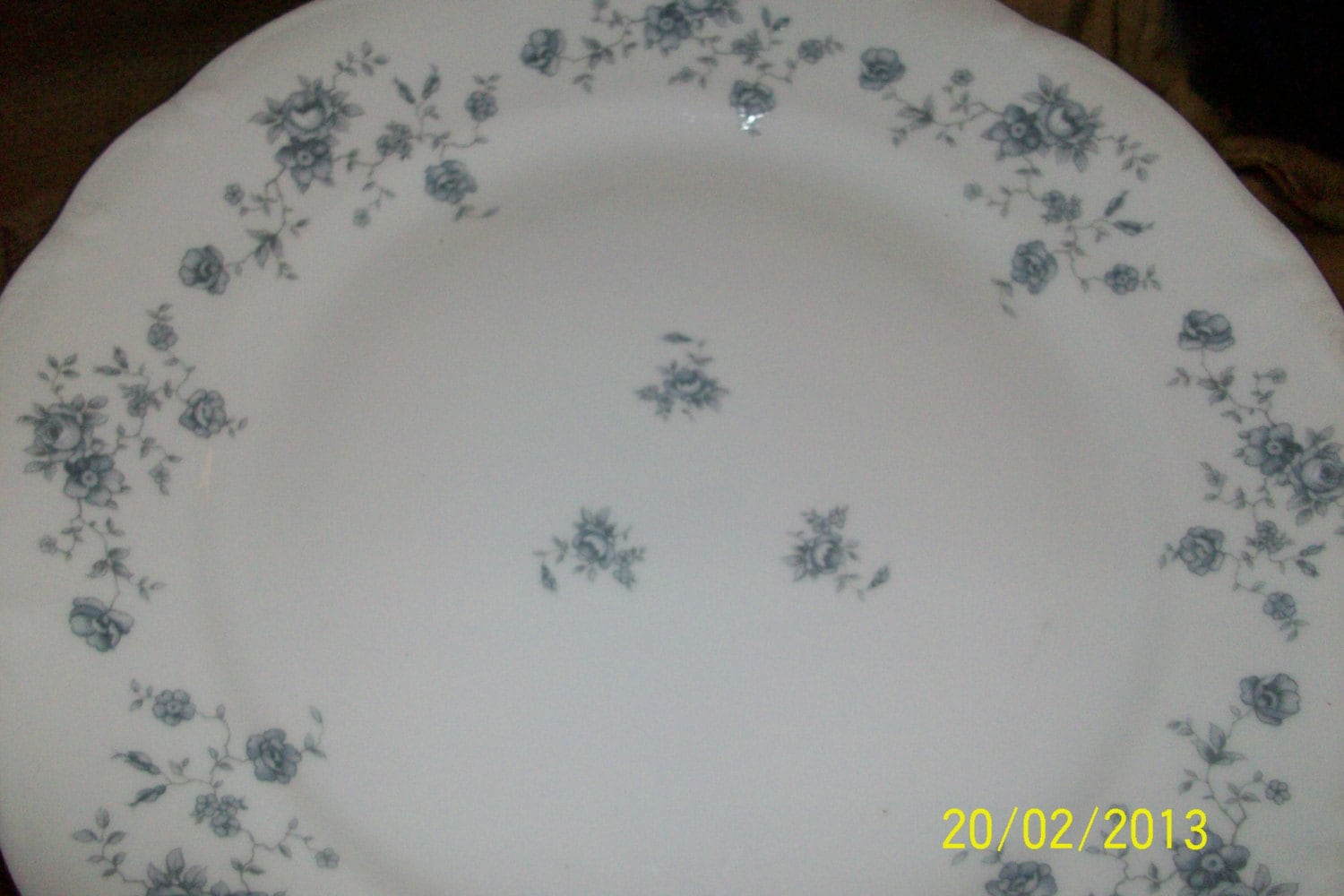 Johann Haviland China Blue Rose pattern. 2/Plates Measures 10