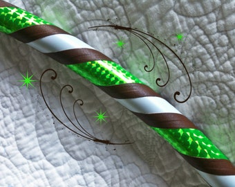 Fawn Dance & Exercise Hula Hoop COLLAPSIBLE or push button neon green brown white