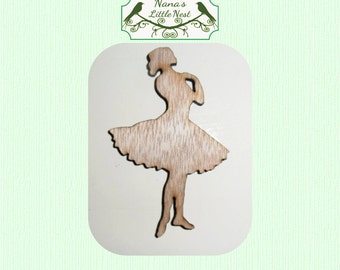 Dancer - Ballerina - Ballet - Wood Cut Out - Laser Cut