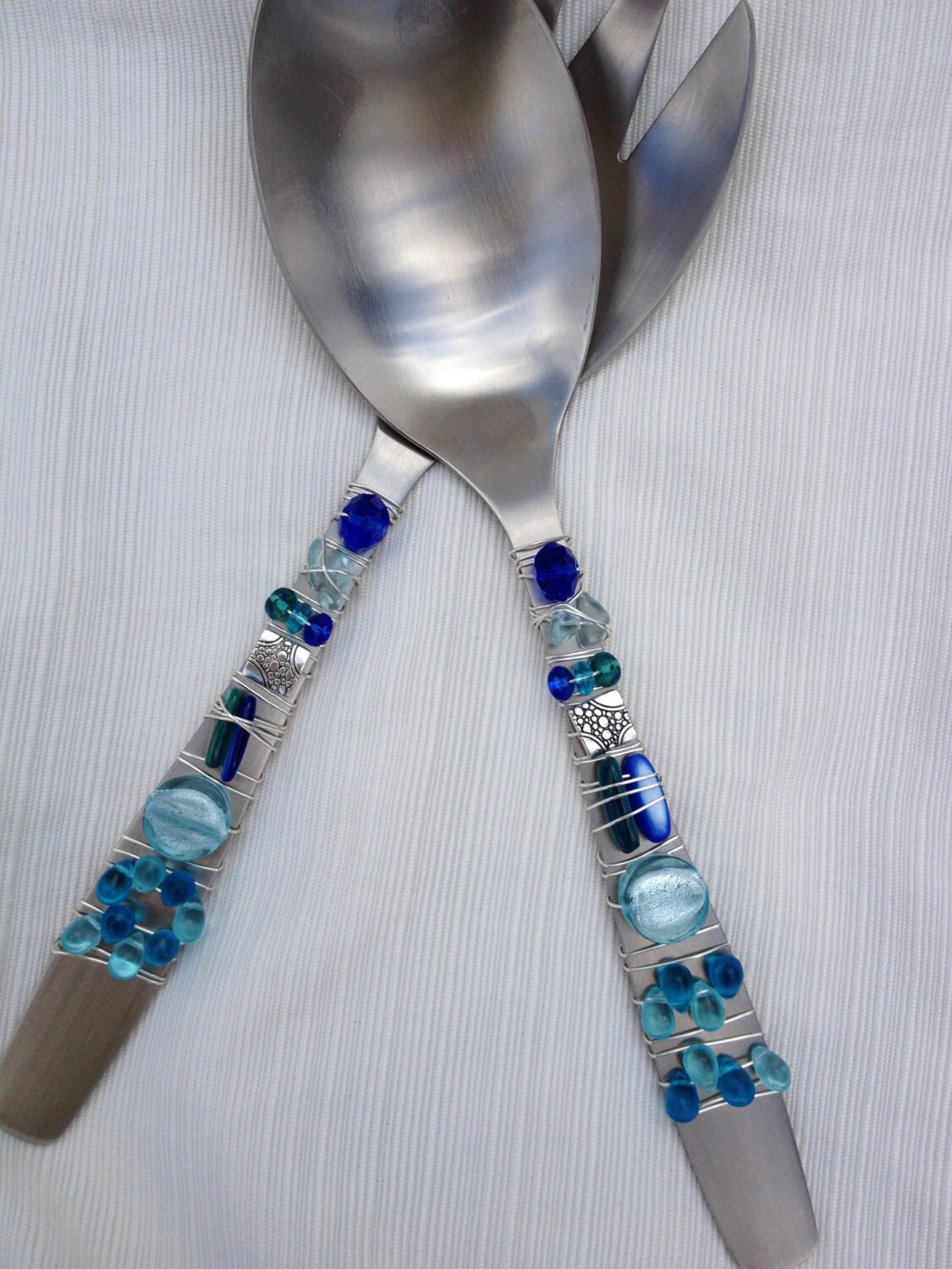 blue beaded serving pieces by getallwiredup on etsy blue beaded serving pieces by getallwiredup on etsy