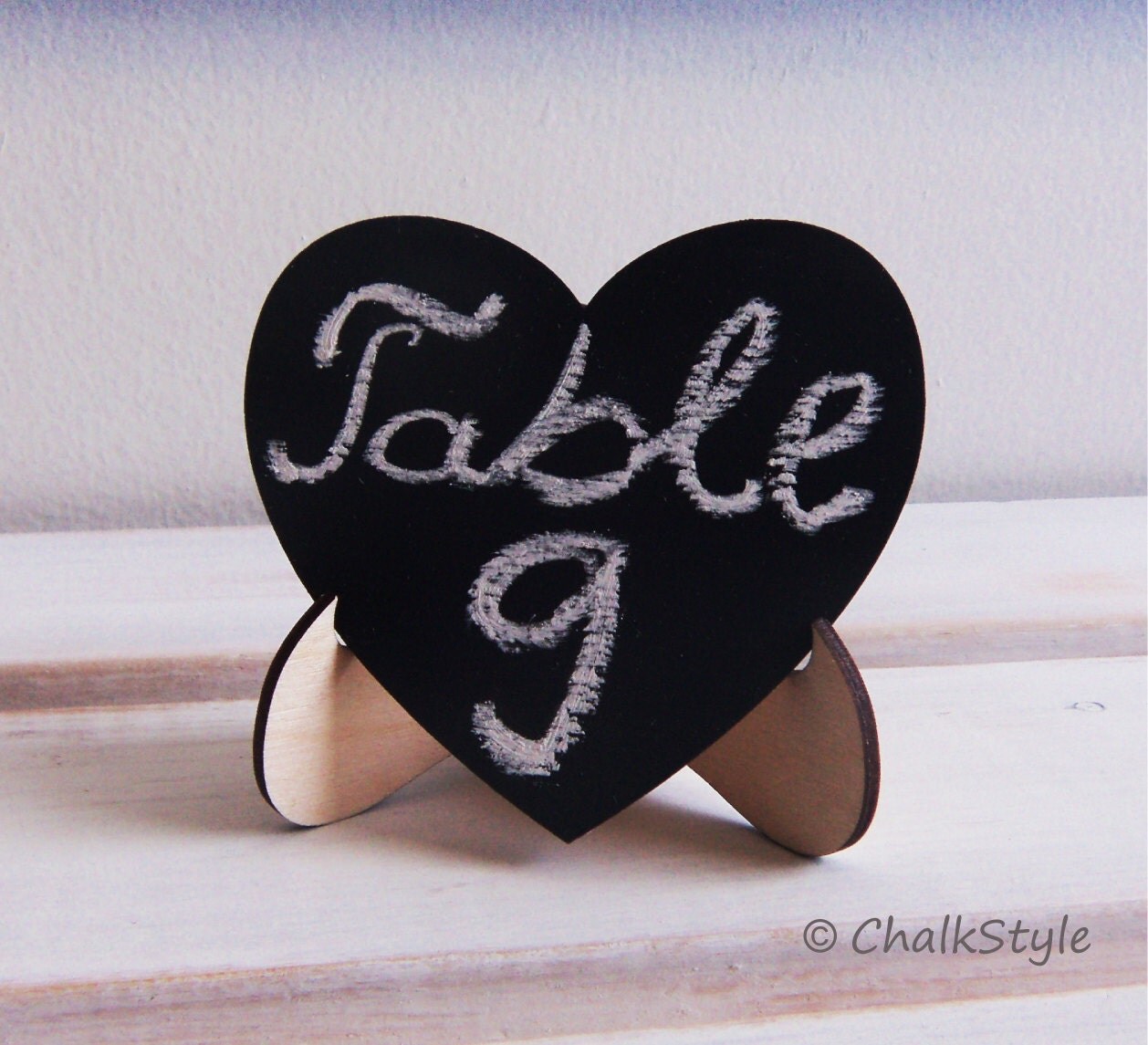 Mini CHALKBOARD with STAND Wedding Table Numbers Wedding