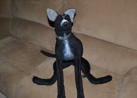 greyhound stuffed animal toy