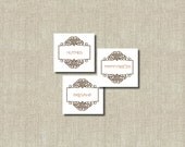 items similar to printable spice jar labels vintage inspired home