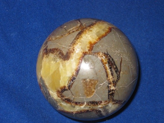 Crystal Septarian Sphere lapidary rocks by OurPlanetsTreasures