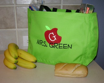 Personalized Teacher Tote Bag