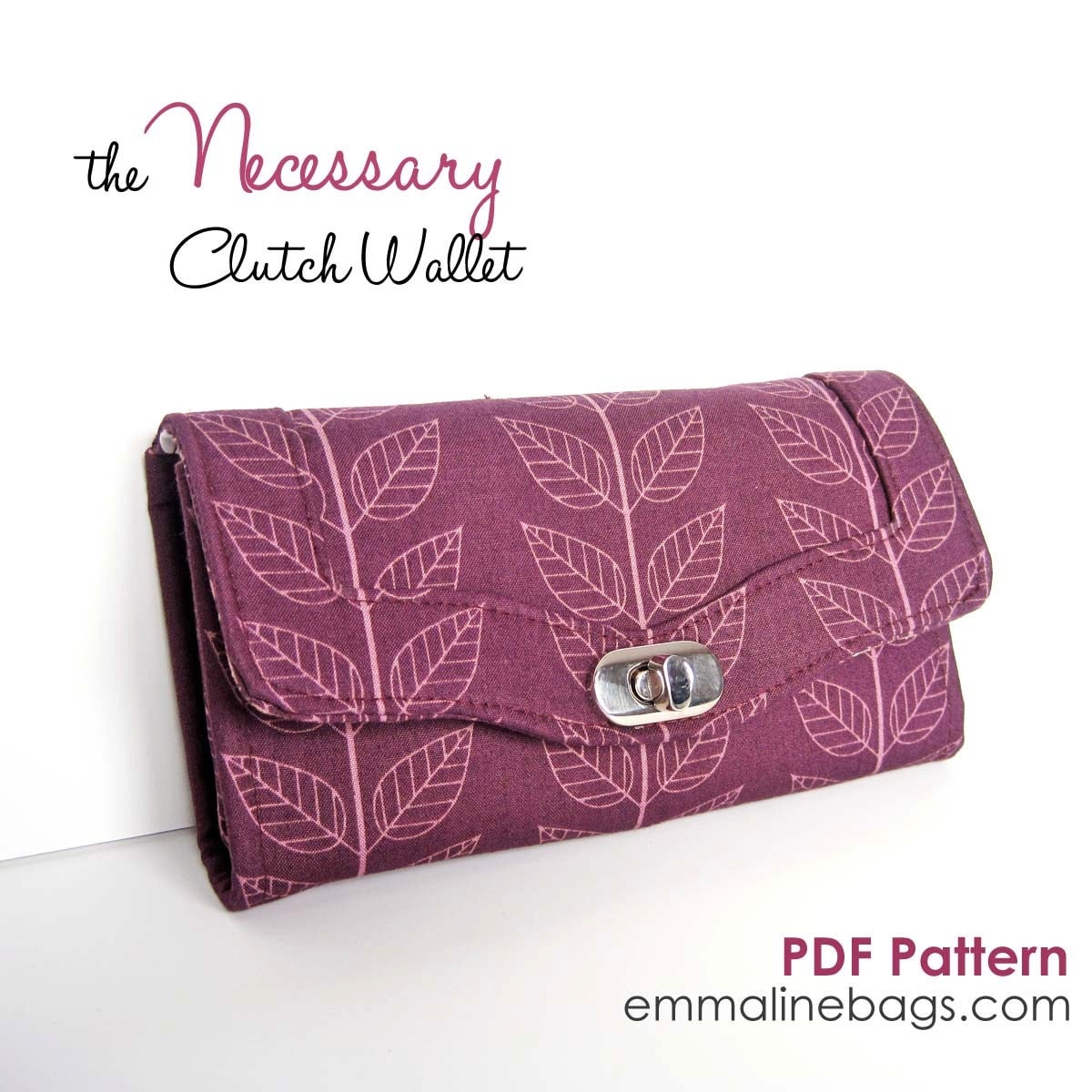 The Necessary Clutch Wallet Sewing Pattern: A by EmmalineBags