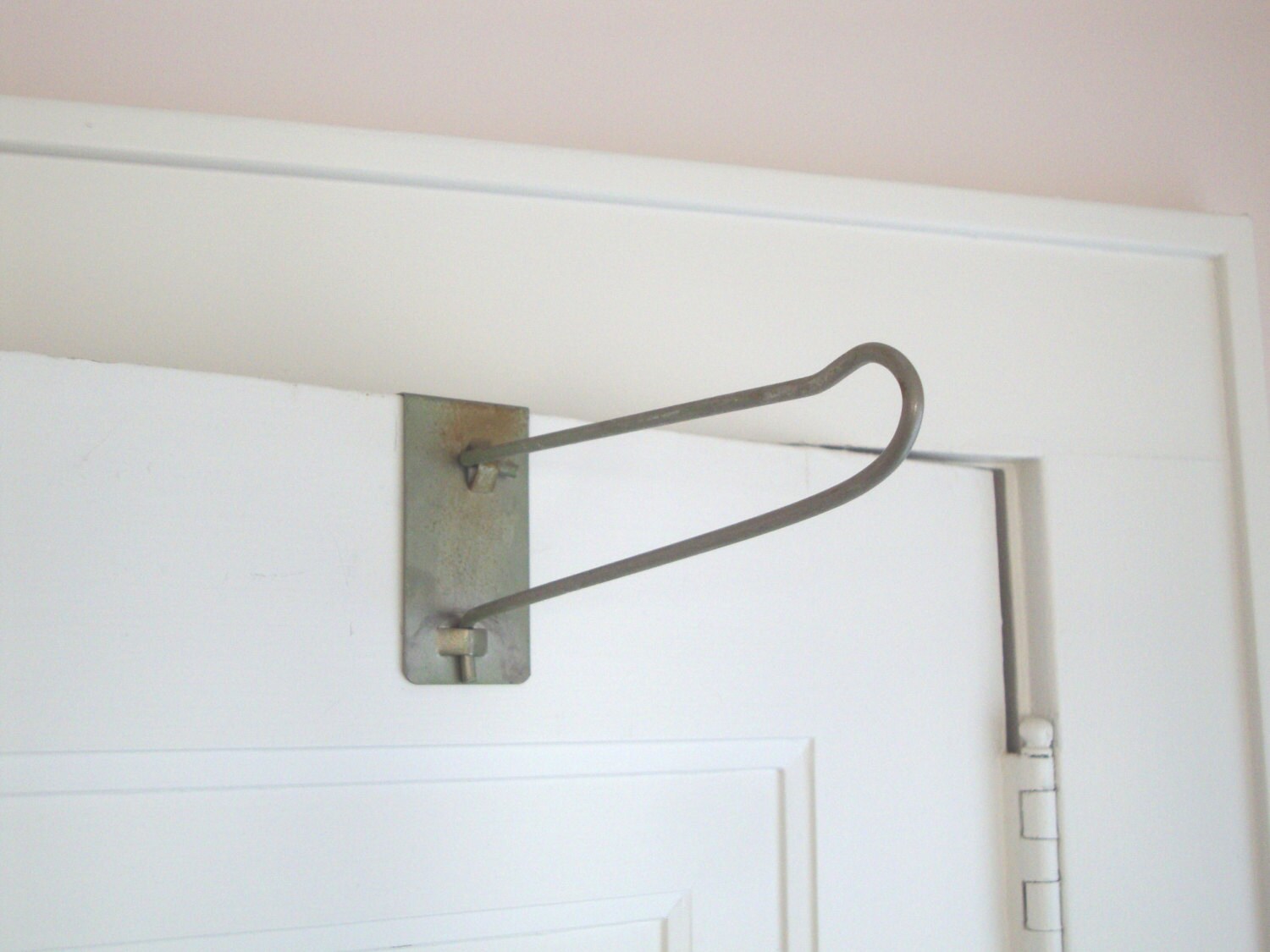VINTAGE OVER The DOOR Hanger Hook Metal by absenceofcolor