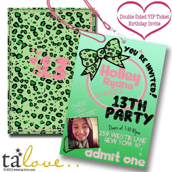 Double Sided Birthday Invitations 7