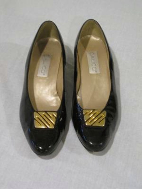 Women's Vintage Calico Shoes Sz 8.5 by ElizabethAdkinsLLC on Etsy
