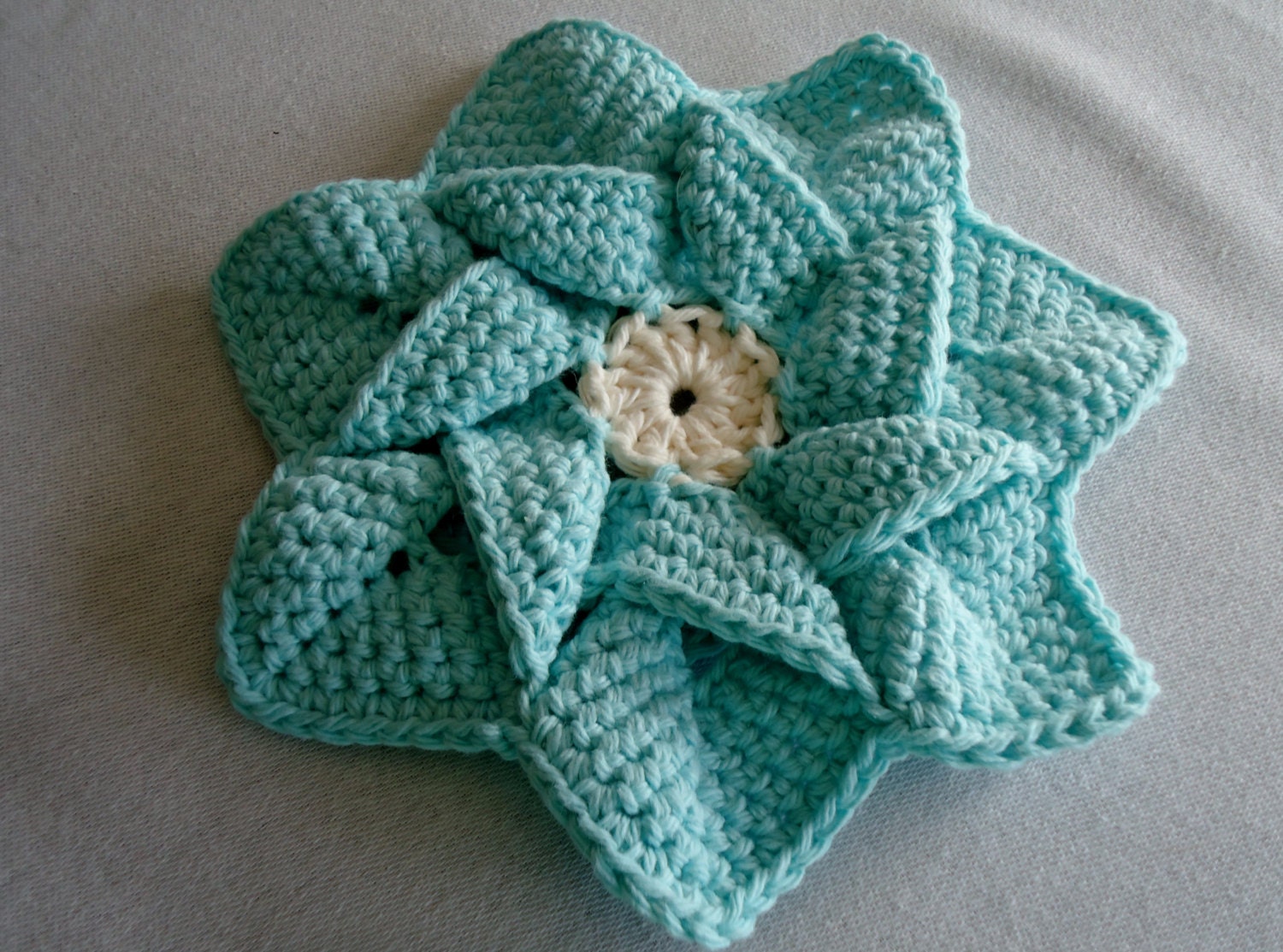 Handmade Crochet Pinwheel/Flower Trivet/Hot Pad by ...