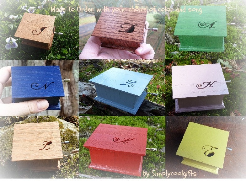 bridesmaids gift set of 9 music box flower girl gifts ring