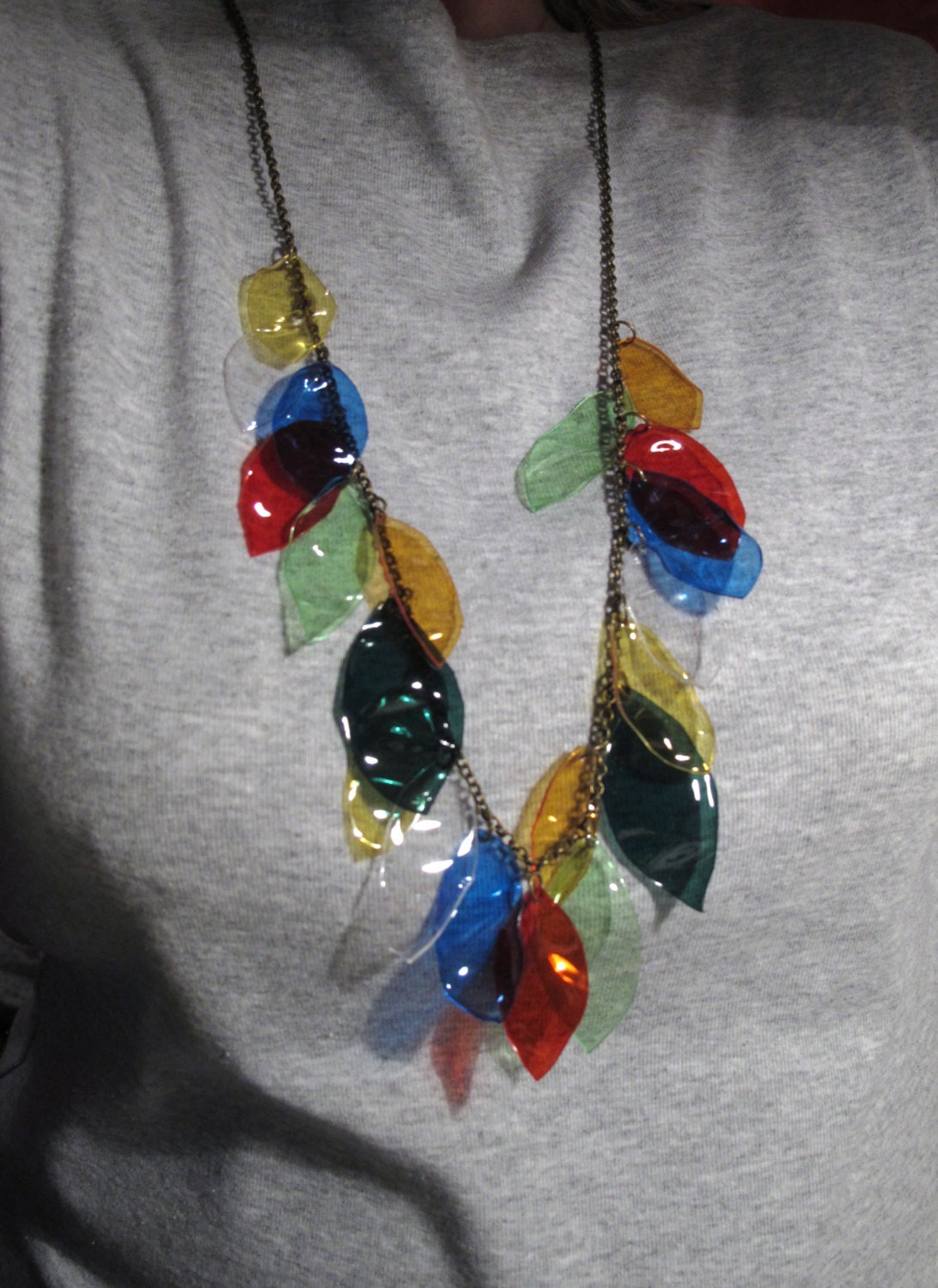 recycled plastic necklace
