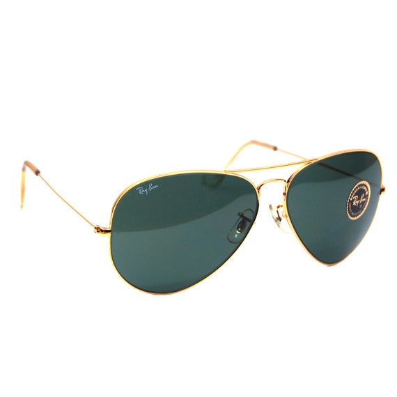 Vintage Ray Ban B&L Aviators Sunglasses 64 mm by Raybanicos