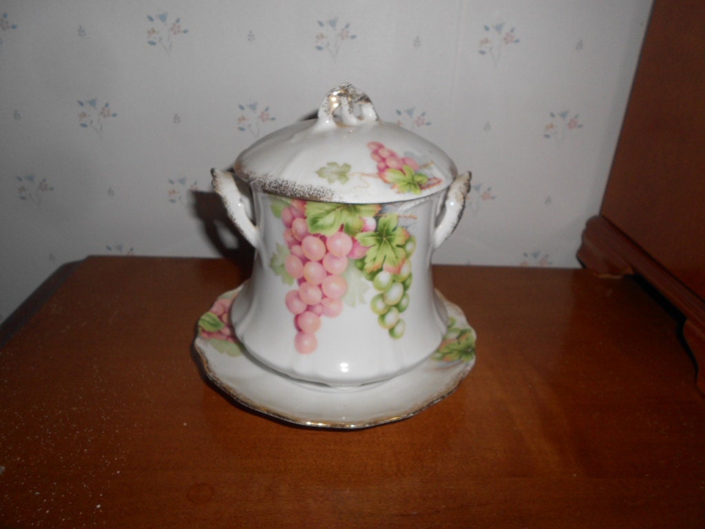 sale ANTIQUE CONDENSED MILK Container with lid by vintagebyrudi