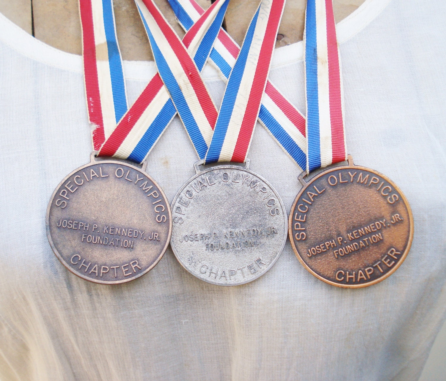 Vintage Special Olympics Medals / Joseph P Kennedy Jr