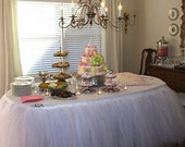 Tutu Table Skirt, Custom Made, Wedding, Birthday, Baby Shower by Bailey ...