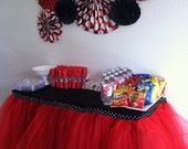 Lady Bug Minnie Mouse Polka Dot tulle Tutu Table Skirt Il_170x135