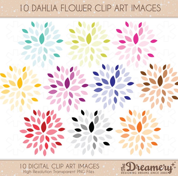 clip art dahlia flowers - photo #27
