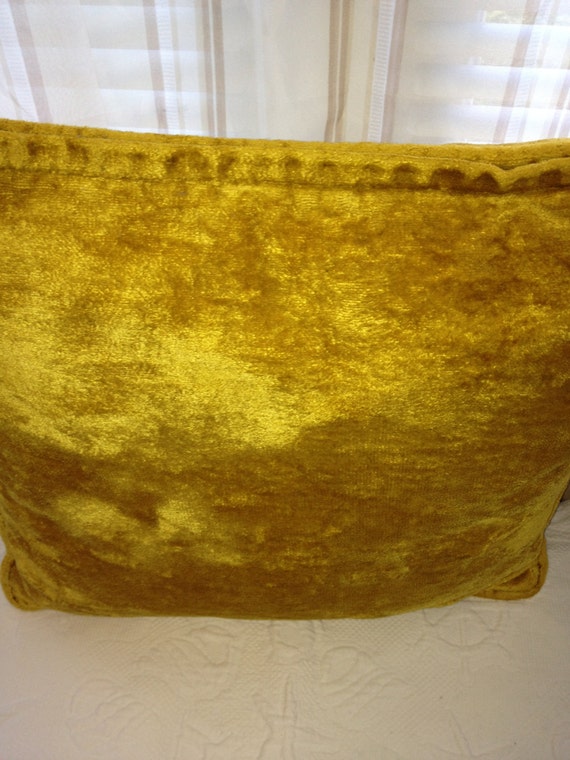 Mid Century Modern CRUSHED VELVET PILLOW by BstreetVintage on Etsy