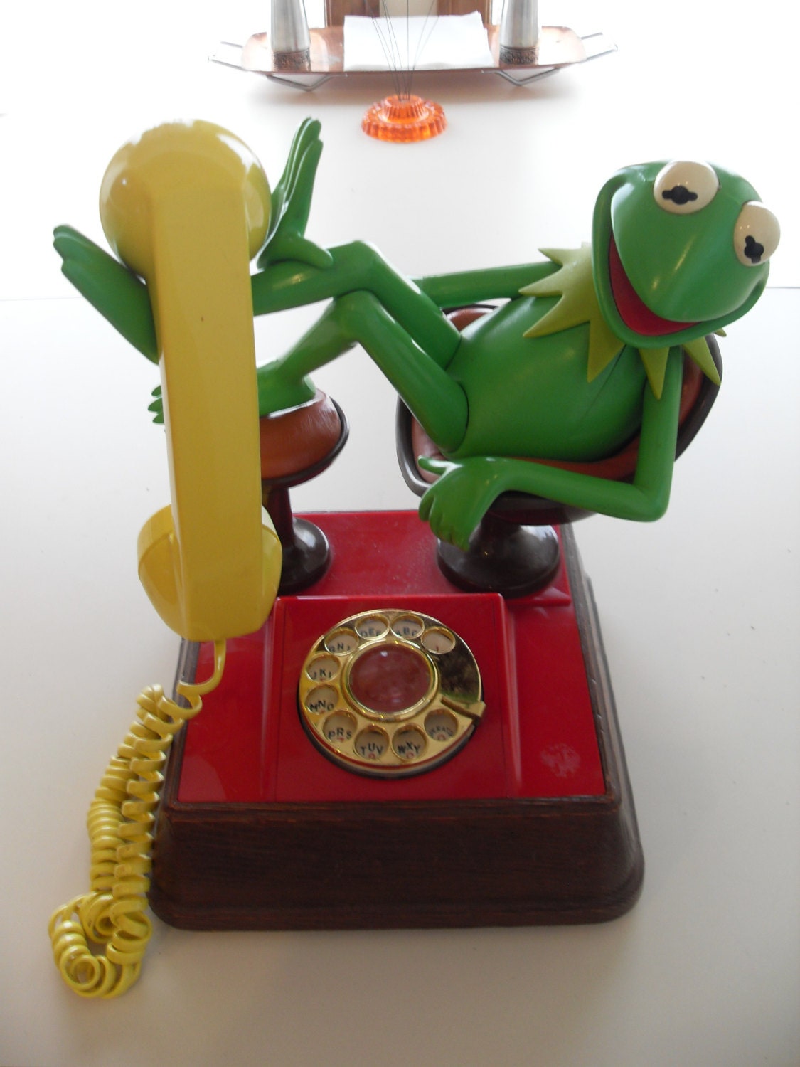 Vintage Kermit the Frog Rotary Phone by NotSoAntique on Etsy