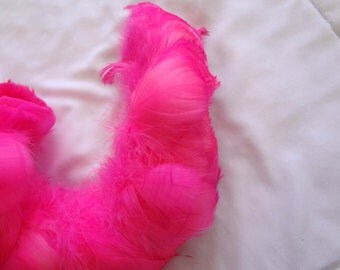 Bright Fuschia Goose Coquille Feathers Wholesale Bulk Supply Design Craft Lot