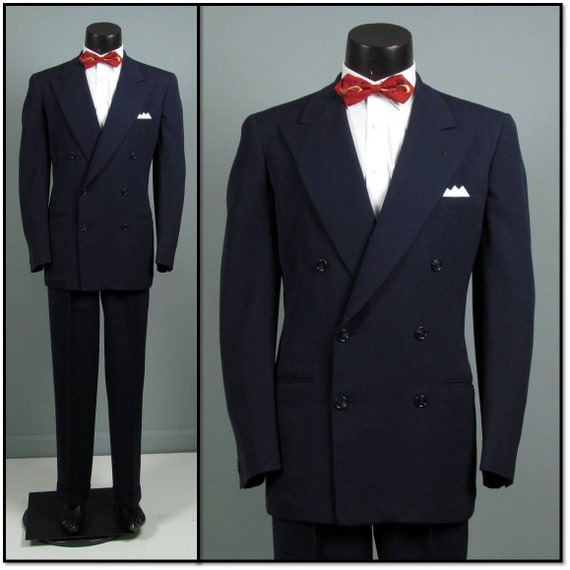 Vintage Mens Suit 1940s 1950s PENNEY'S TOWNClad Classic