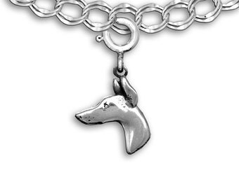 Sterling Silver Doberman Charm