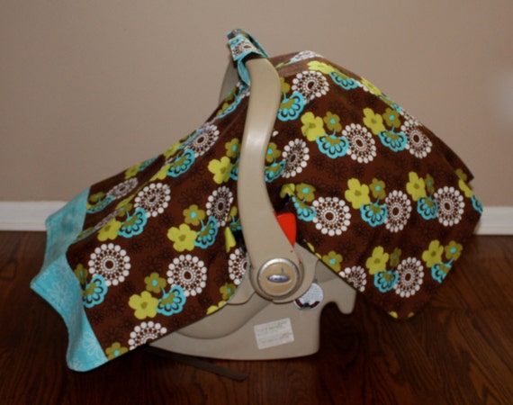 Car Seat Canopy Shadow Flower Car Seat by gracefulbabyboutique