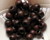 Wooden Beads Beige Brown Round 7,5mm (30 pcs)