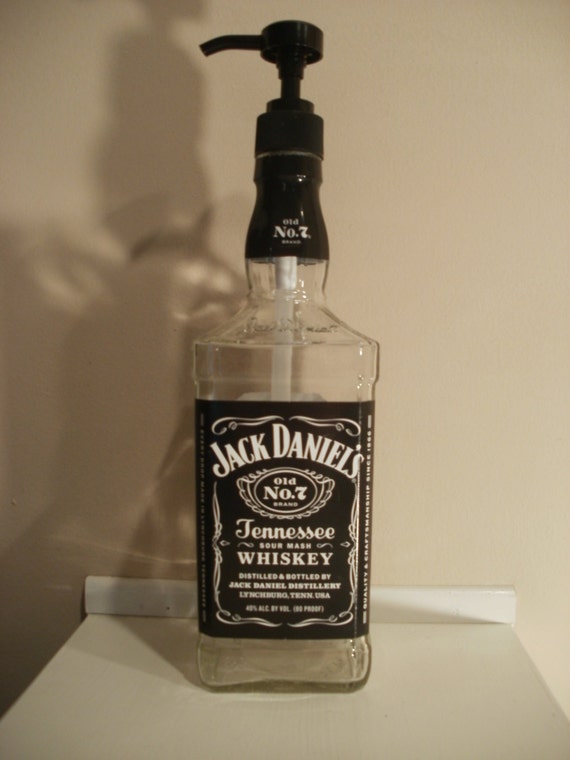 Jack Daniels Whiskey Bottle Soap Dispenser