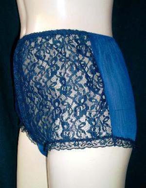 vintage style nylon tricot lace knickers by AGlimpseofStocking