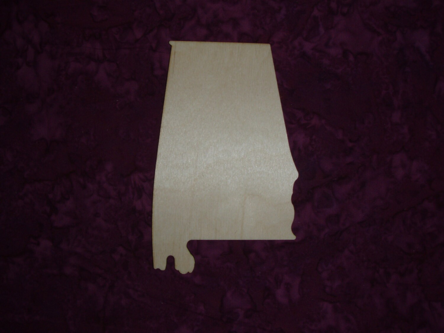 Alabama State Wood Cut Out Unfinished Wood Craft Alabama