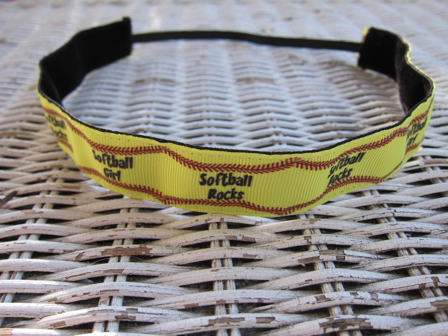 Softball Rocks Headband Sports Headband by Sassygirlheadbands