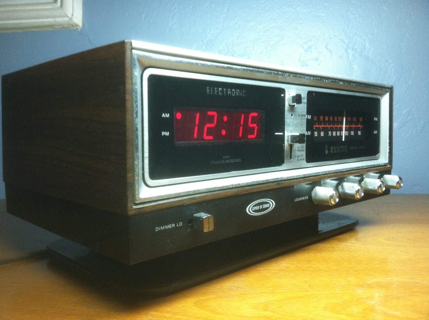Vintage Zenith Solid State Radio Alarm Clock by VintageGorilla