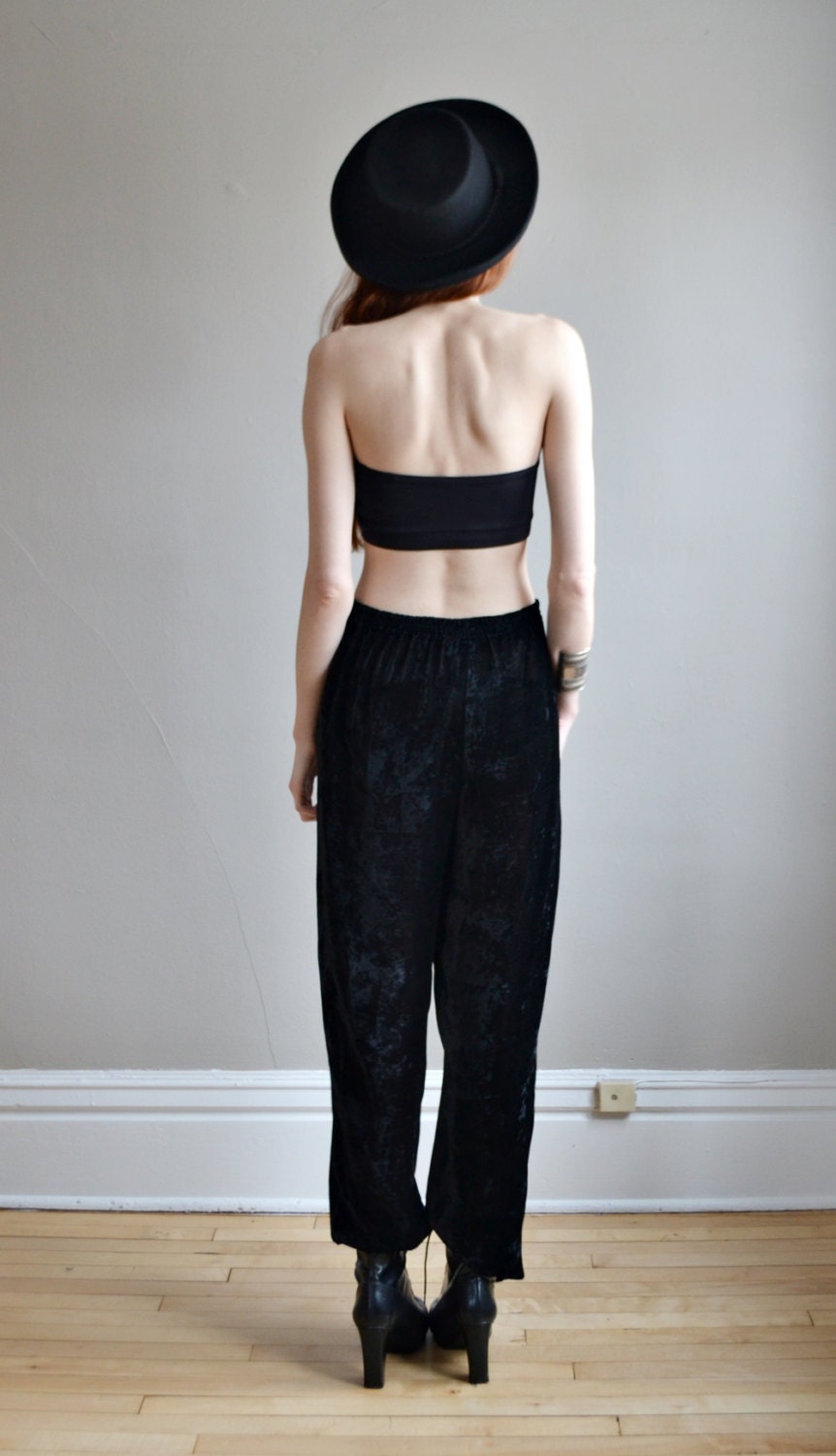 velvet harem pants