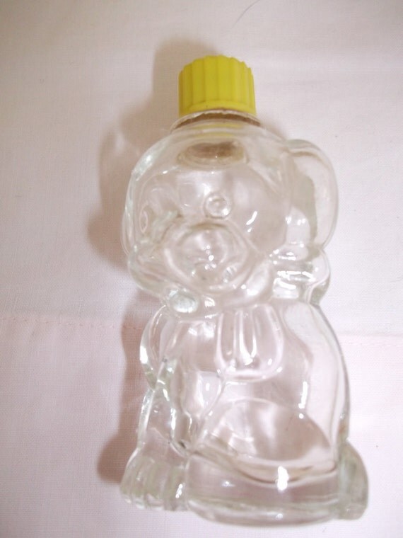 Figural Dog Perfume Bottle Clear