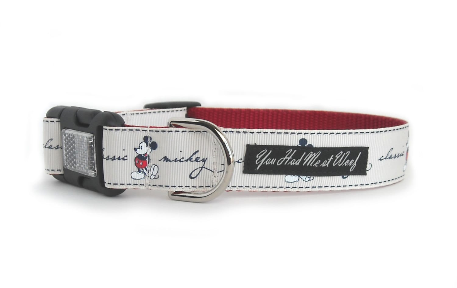 Mickey Mouse Dog Collar Disney Quick Release by youhadmeatwoof