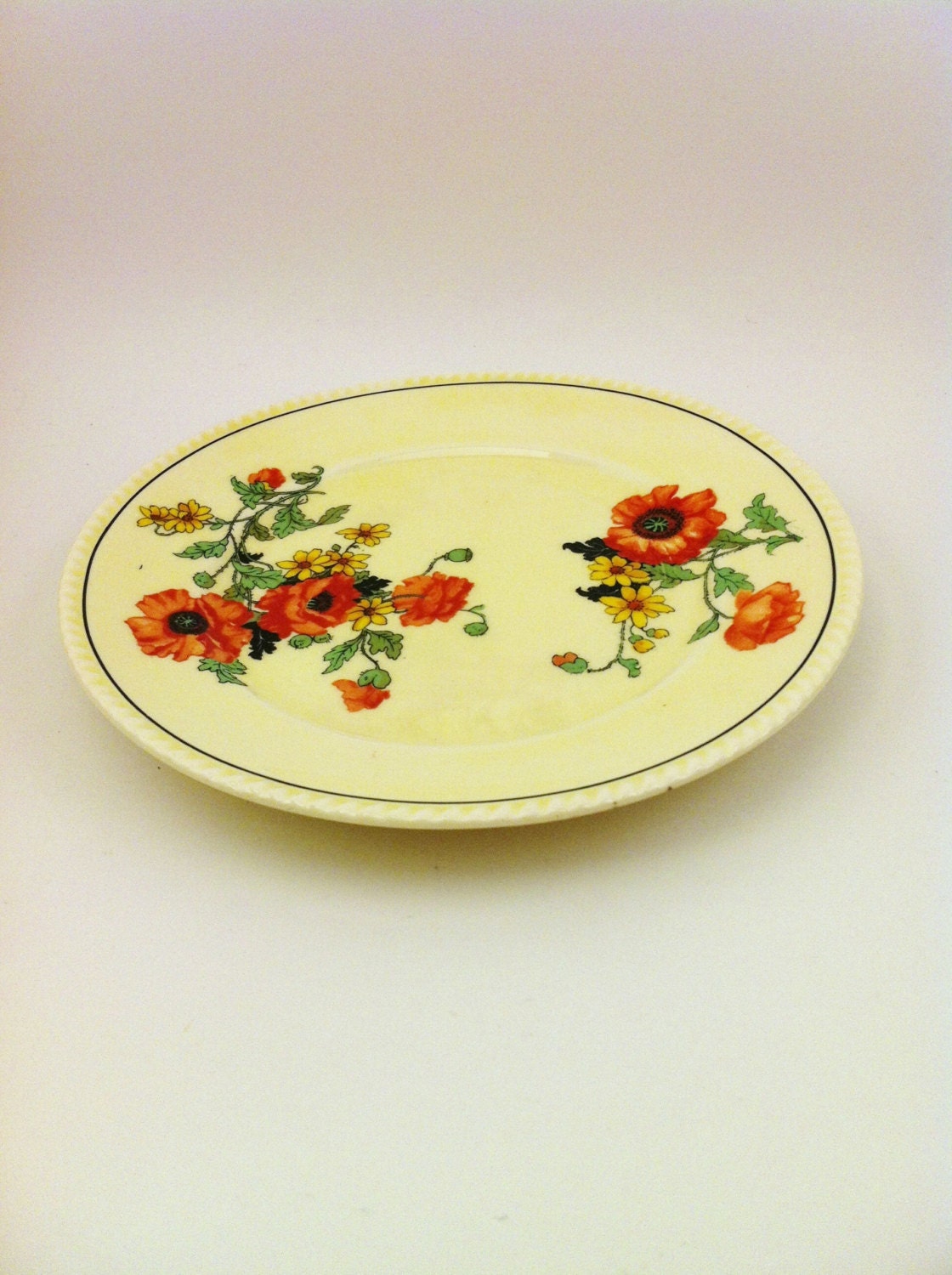 Sebring Pottery Sebring Saucer Golden Maize Poppy Saucer