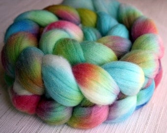 Merino Wool Roving - Hand Painted Felting or Spinning Fiber