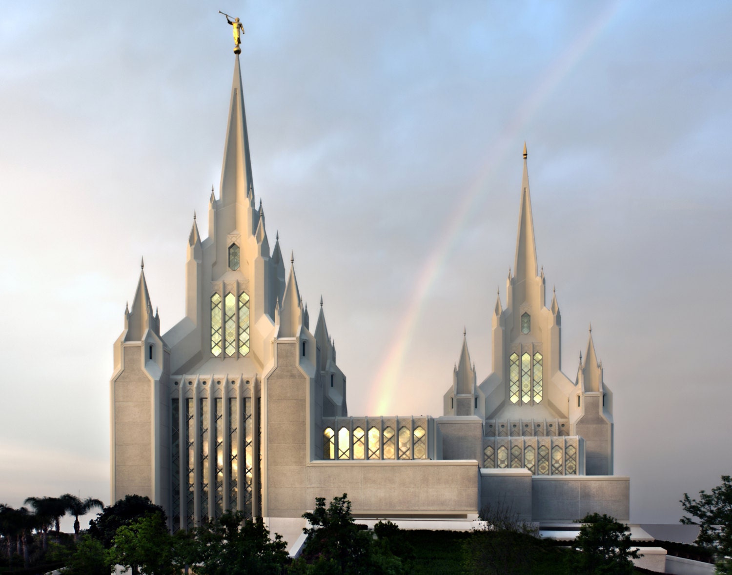 8x10 Digital File San Diego California Temple by AltusPhotoDesign