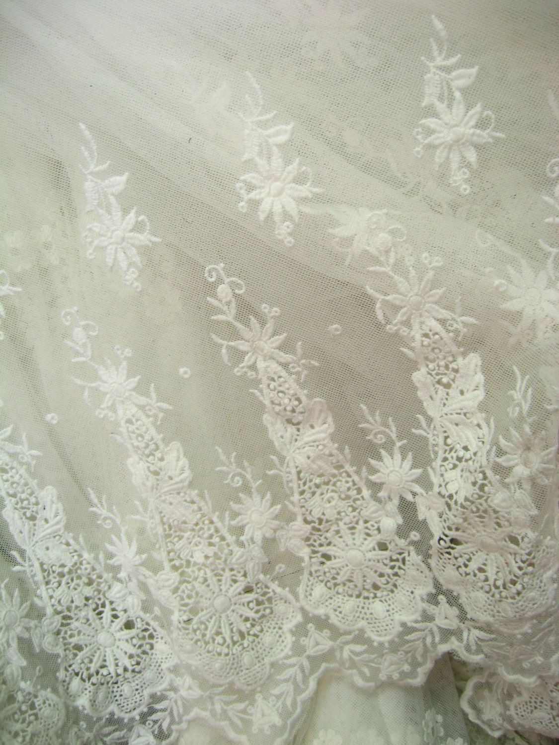 off white lace fabric antique lace bridal lace fabric